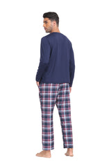 YIRUIYA Plaid Long Sleeve Soft Loungewear Pajama Set