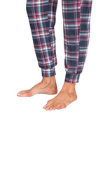 YIRUIYA Women's Long Sleeve Plaid Pants Pajama Set