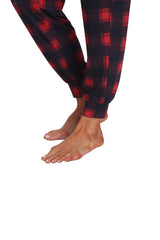 YIRUIYA Women's Long Sleeve Plaid Pants Pajama Set