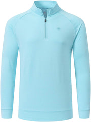 YIRUIYA Men's Half Zip Hiking Shirt  Comfy Breathable