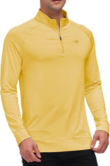 YIRUIYA Men's Half Zip Hiking Shirt  Comfy Breathable