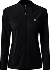 YIRUIYA Women's Full Zip Hiking Shirt Lightweight UPF 50+