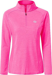 YIRUIYA Women's UPF 50+ Sun Protection Long Sleeve Slim fit Golf Tennis Running Shirt