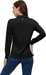 YIRUIYA Women's solid color quick-drying long-sleeved sportswear