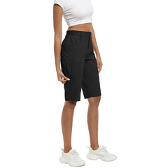 YIRUIYA Women's slim-fit Hiking shorts Stretch belt Women's Golf shorts