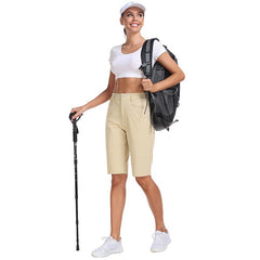 YIRUIYA Women's slim-fit Hiking shorts Stretch belt Women's Golf shorts