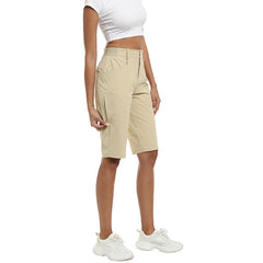 YIRUIYA Women's slim-fit Hiking shorts Stretch belt Women's Golf shorts