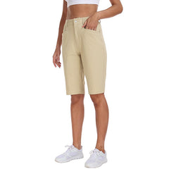 YIRUIYA Women's slim-fit Hiking shorts Stretch belt Women's Golf shorts