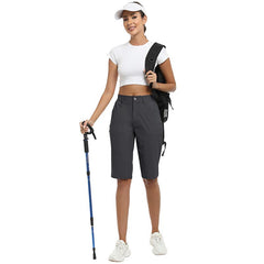 YIRUIYA Women's slim-fit Hiking shorts Stretch belt Women's Golf shorts