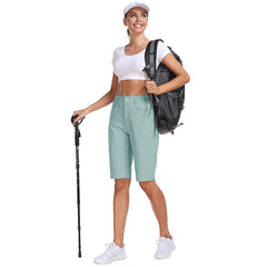 YIRUIYA Women's slim-fit Hiking shorts Stretch belt Women's Golf shorts