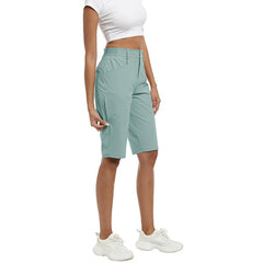 YIRUIYA Women's slim-fit Hiking shorts Stretch belt Women's Golf shorts