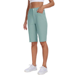 YIRUIYA Women's slim-fit Hiking shorts Stretch belt Women's Golf shorts