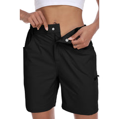 YIRUIYA Lightweight waterproof pocket shorts for women