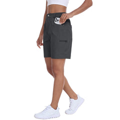 YIRUIYA Lightweight waterproof pocket shorts for women