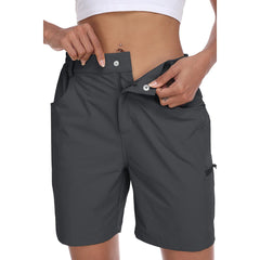 YIRUIYA Lightweight waterproof pocket shorts for women