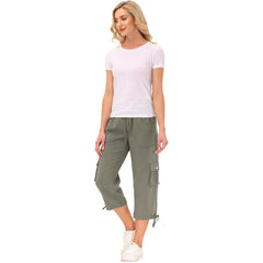 YIRUIYA Women's quick-drying outdoor sports loose casual capri pants