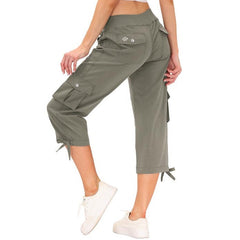 YIRUIYA Women's quick-drying outdoor sports loose casual capri pants