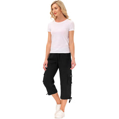 YIRUIYA Women's quick-drying outdoor sports loose casual capri pants