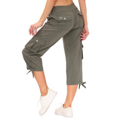 YIRUIYA Women's quick-drying outdoor sports loose casual capri pants