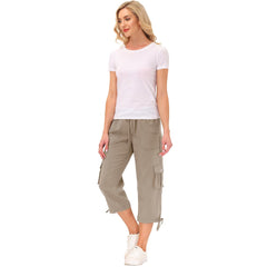 YIRUIYA Women's quick-drying outdoor sports loose casual capri pants