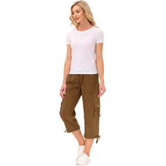 YIRUIYA Women's quick-drying outdoor sports loose casual capri pants