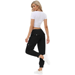 YIRUIYA Women's Cargo Pants Lightweight Joggers Pants with Hiking Athletic Pants Casual Sweatpants