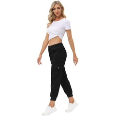 YIRUIYA Women's Cargo Pants Lightweight Joggers Pants with Hiking Athletic Pants Casual Sweatpants