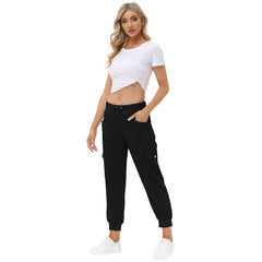 YIRUIYA Women's Cargo Pants Lightweight Joggers Pants with Hiking Athletic Pants Casual Sweatpants