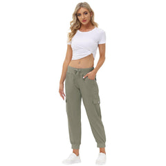 YIRUIYA Women's Cargo Pants Lightweight Joggers Pants with Hiking Athletic Pants Casual Sweatpants