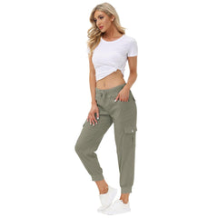 YIRUIYA Women's Cargo Pants Lightweight Joggers Pants with Hiking Athletic Pants Casual Sweatpants