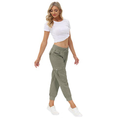 YIRUIYA Women's Cargo Pants Lightweight Joggers Pants with Hiking Athletic Pants Casual Sweatpants