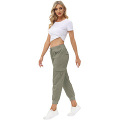 YIRUIYA Women's Cargo Pants Lightweight Joggers Pants with Hiking Athletic Pants Casual Sweatpants