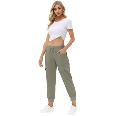 YIRUIYA Women's Cargo Pants Lightweight Joggers Pants with Hiking Athletic Pants Casual Sweatpants