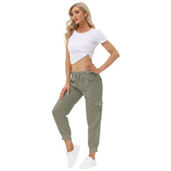 YIRUIYA Women's Cargo Pants Lightweight Joggers Pants with Hiking Athletic Pants Casual Sweatpants