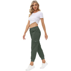 YIRUIYA Women's Cargo Pants Lightweight Joggers Pants with Hiking Athletic Pants Casual Sweatpants