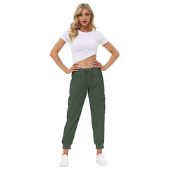 YIRUIYA Women's Cargo Pants Lightweight Joggers Pants with Hiking Athletic Pants Casual Sweatpants