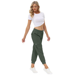 YIRUIYA Women's Cargo Pants Lightweight Joggers Pants with Hiking Athletic Pants Casual Sweatpants