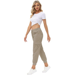 YIRUIYA Women's Cargo Pants Lightweight Joggers Pants with Hiking Athletic Pants Casual Sweatpants