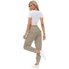 YIRUIYA Women's Cargo Pants Lightweight Joggers Pants with Hiking Athletic Pants Casual Sweatpants