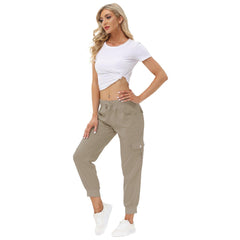 YIRUIYA Women's Cargo Pants Lightweight Joggers Pants with Hiking Athletic Pants Casual Sweatpants