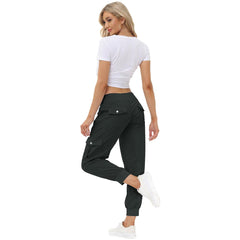 YIRUIYA Women's Cargo Pants Lightweight Joggers Pants with Hiking Athletic Pants Casual Sweatpants