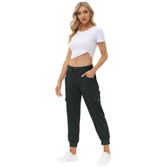 YIRUIYA Women's Cargo Pants Lightweight Joggers Pants with Hiking Athletic Pants Casual Sweatpants