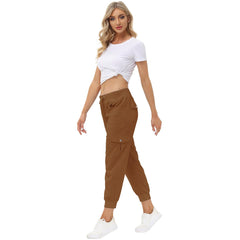 YIRUIYA Women's Cargo Pants Lightweight Joggers Pants with Hiking Athletic Pants Casual Sweatpants