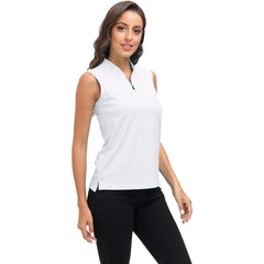 YIRUIYA Women's Tennis Shirt Sleeveless Golf Polo Shirt Sport Active T-Shirt