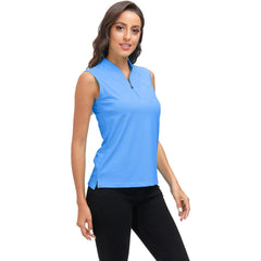 YIRUIYA Women's Tennis Shirt Sleeveless Golf Polo Shirt Sport Active T-Shirt