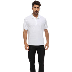 YIRUIYA Men's Polo shirt Golf super soft striped collar shirt