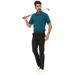 YIRUIYA Men's Polo shirt Golf super soft striped collar shirt