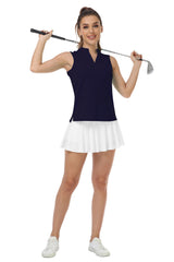 YIRUIYA Women’s Sleeveless Golf Shirts V Neck Sports Polo Shirts Athletic Workout Tops Shirts