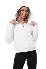 YIRUIYA Women's Half Zip Hoodie Long Sleeve