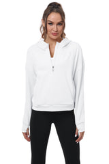 YIRUIYA Women's Half Zip Hoodie Long Sleeve